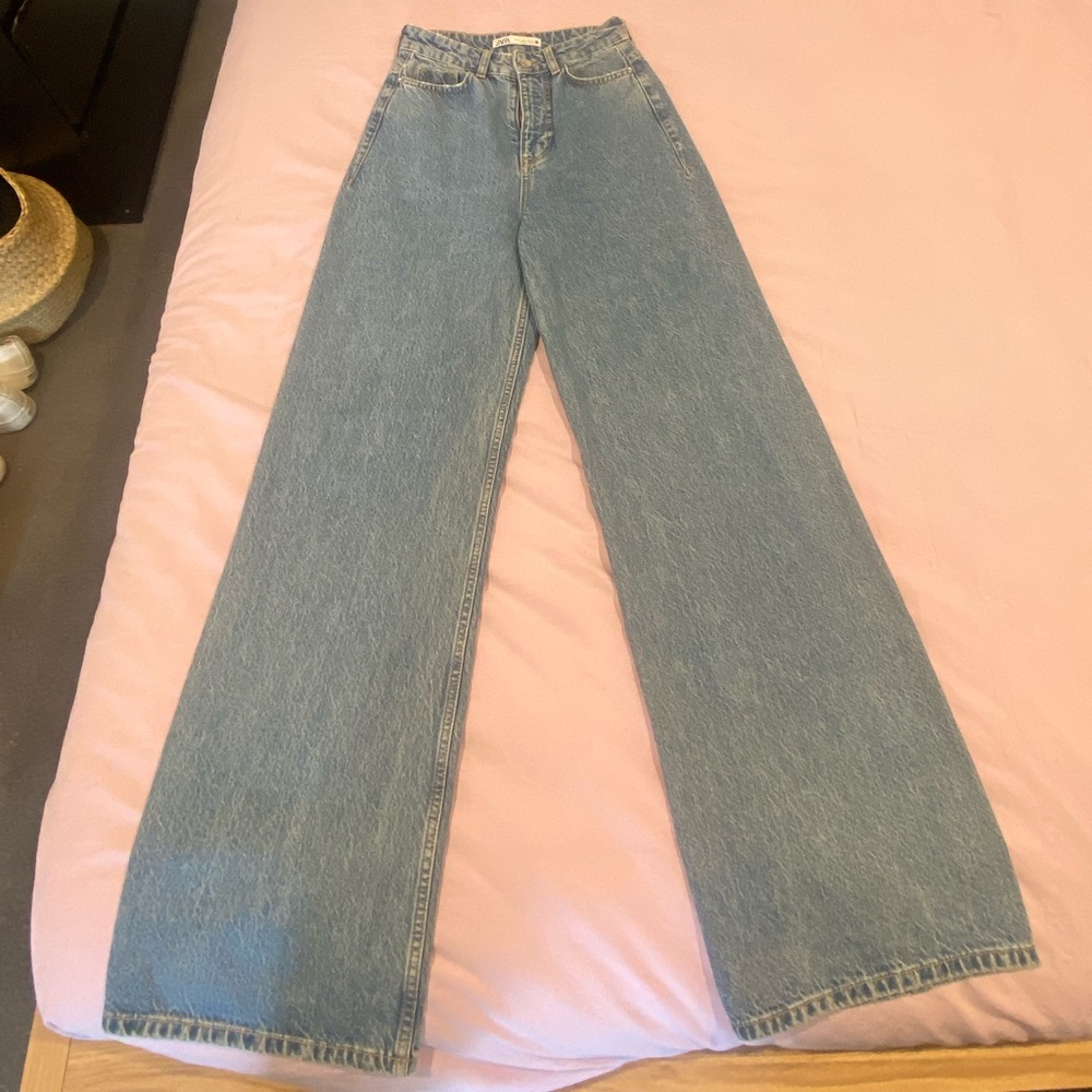 ZARA High Rise - Wide Leg Size 34 - Picture 1 of 1